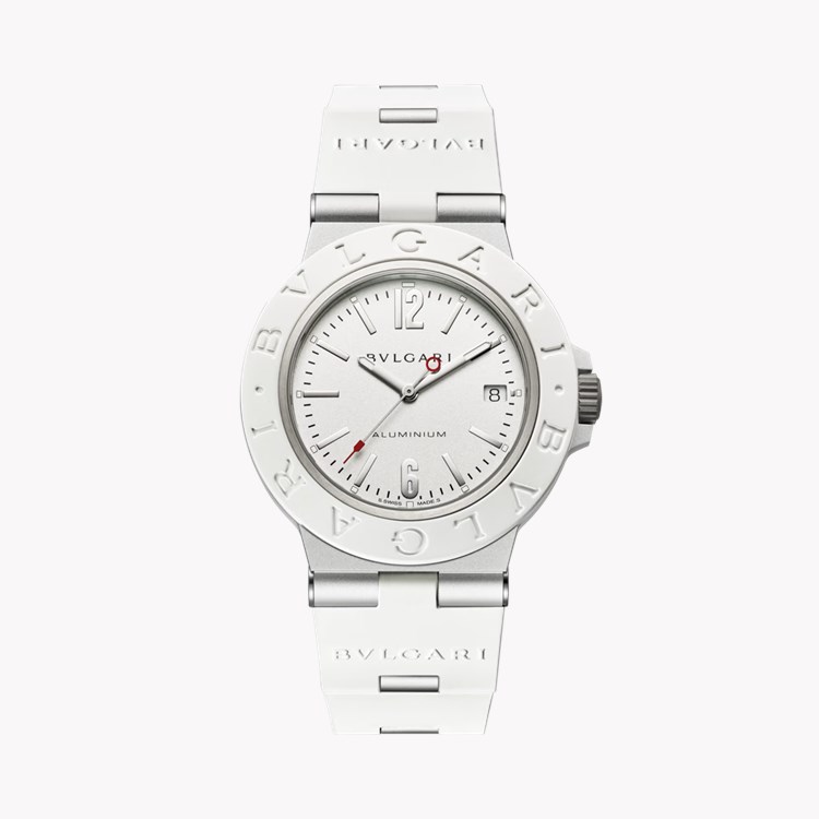 Bvlgari Aluminium 40mm, White Dial, Arabic/Baton Numerals_1