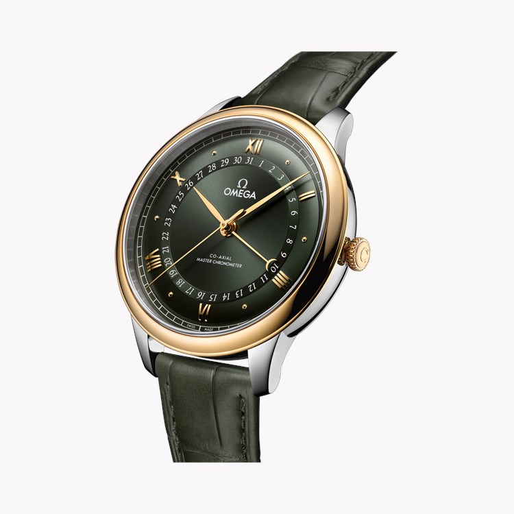 Omega Deville Prestige 42mm, Green Dial, Roman/Dot Numerals_3