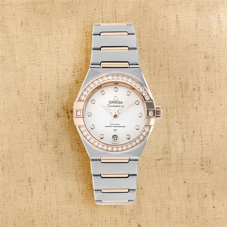 OMEGA Constellation 29mm, Silver Dial, Diamond Set Numerals_1