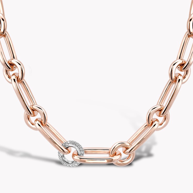 Havana Chain Necklace in 18ct Rose Gold