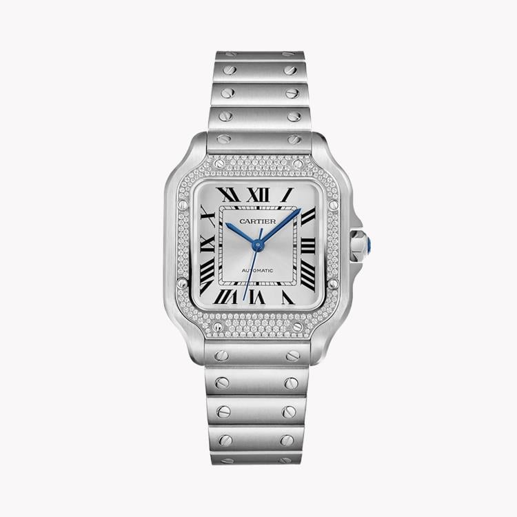 Cartier Santos 35mm, Silver Dial, Roman Numerals_1