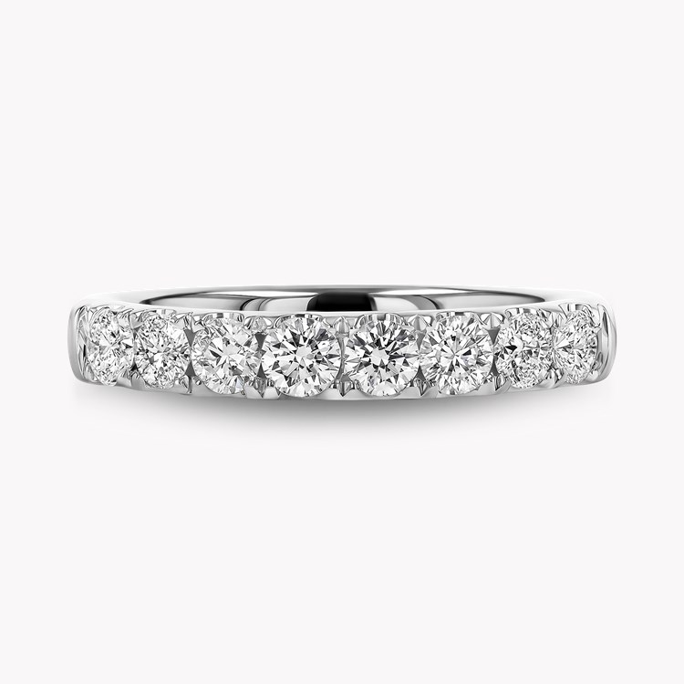 Brilliant Cut Diamond Half Eternity Ring Brilliant Cut  Half Eternity  Micro Pavé Set_2