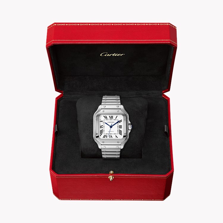 Cartier Santos de Cartier 35.1mm, White Dial, Roman Numerals_4