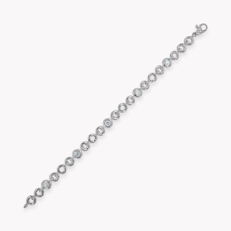 RockChain Five Stone Diamond Bracelet Brilliant Cut, Rubover Set_2