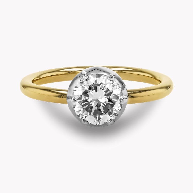 Georgian Setting 1.36ct Diamond Solitaire Ring Brilliant cut, Claw set_2