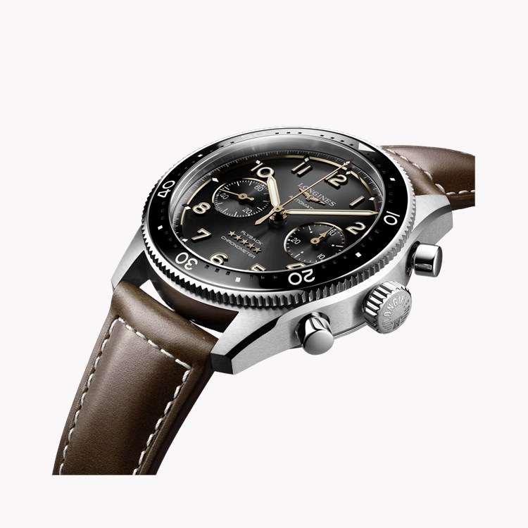 Longines Spirit Flyback 42mm, Black Dial, Arabic Numerals_2