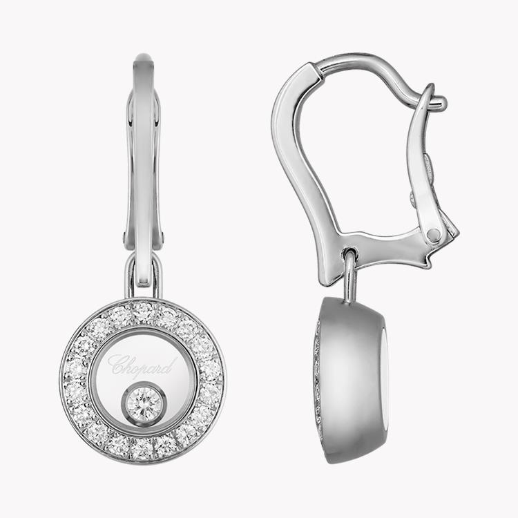 Chopard Happy Diamonds Drop Earrings 0.38ct in 18ct White Gold