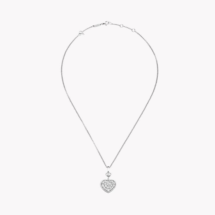 Chopard Happy Hearts Pendant 0.87ct in 18ct White Gold - Brilliant Cut ...