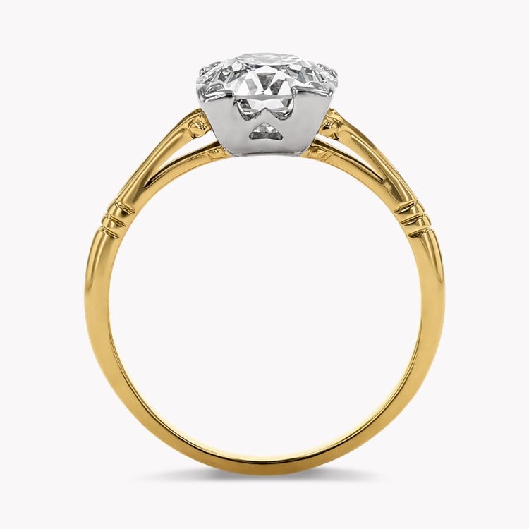 Old Cut 1.78ct Diamond Solitaire Ring Old European Cut, Claw Set_3