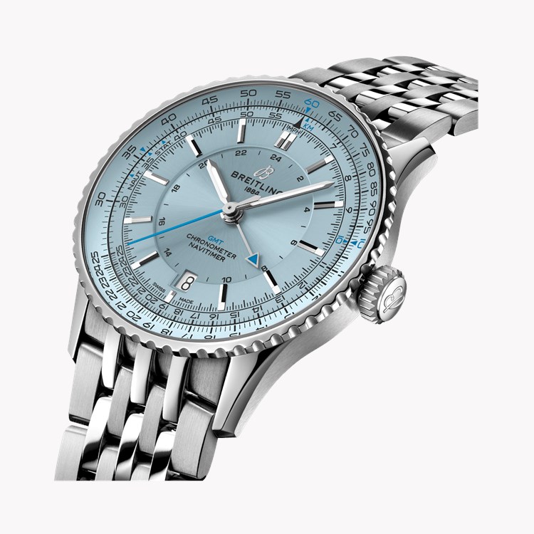 Breitling Navitimer 41mm, Ice Blue Dial,  Baton Numerals_3