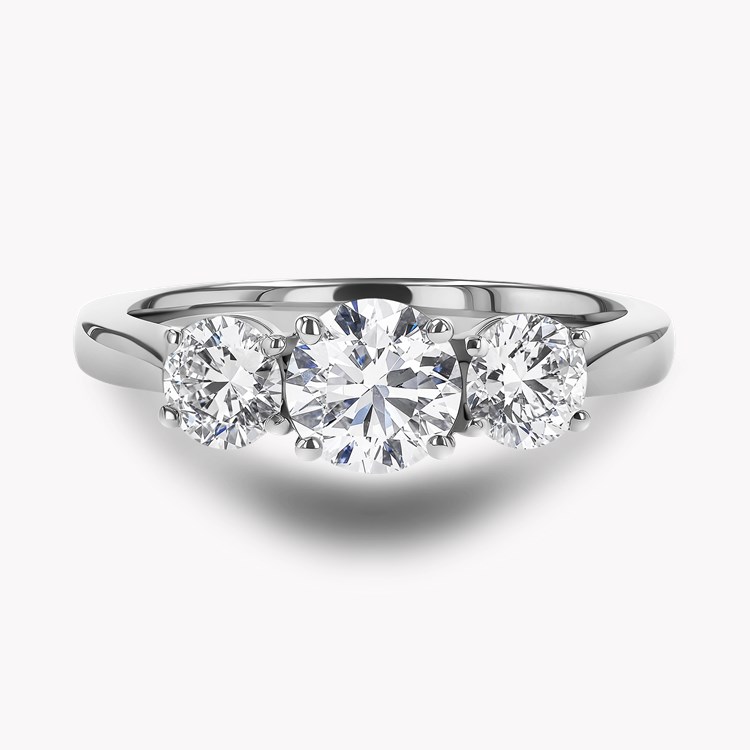 Trilogy 1.31ct Diamond Three Stone Ring Brilliant cut, Claw set_2