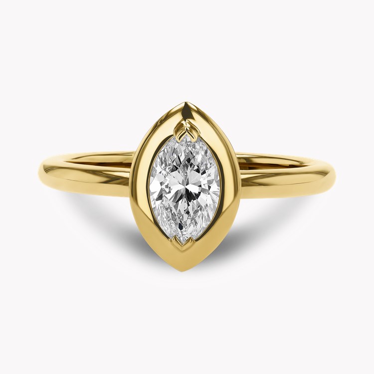 Skimming Stone 0.56ct Marquise Diamond Solitaire Ring Marquise Cut, Claw Set_2