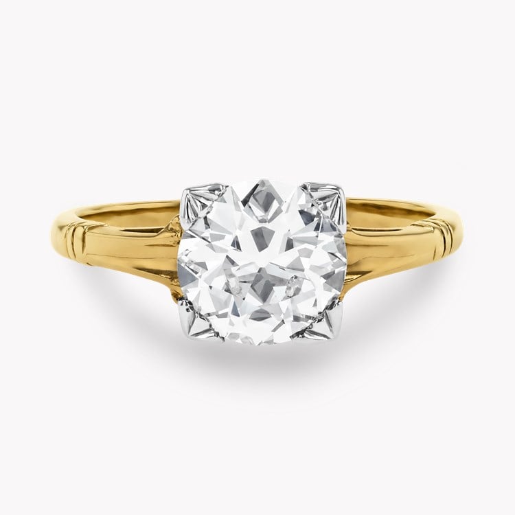 Old Cut 1.78ct Diamond Solitaire Ring Old European Cut, Claw Set_2