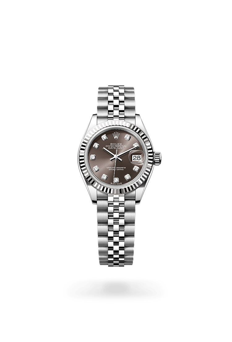 Rolex Lady Datejust in White Rolesor combination of Oystersteel and white gold m279174 0015