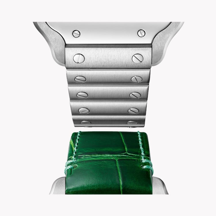 Cartier Santos de Cartier 35mm, Green Dial, Roman Numerals_3