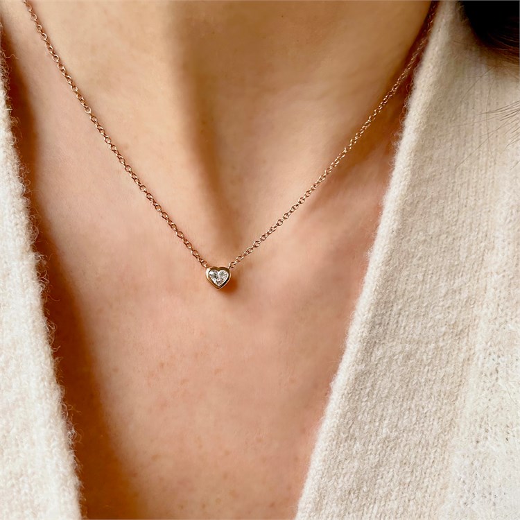 Sundance Diamond Necklace Heartshaped, Rubover Set_10