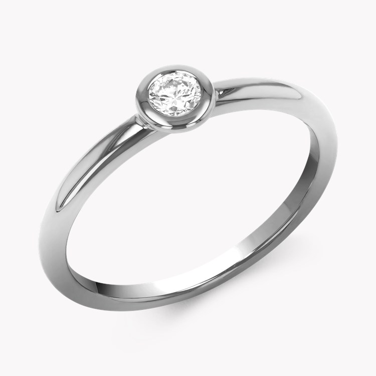 Sundance 0.15ct Diamond Solitaire Ring Brilliant Cut, Rubover Set_1