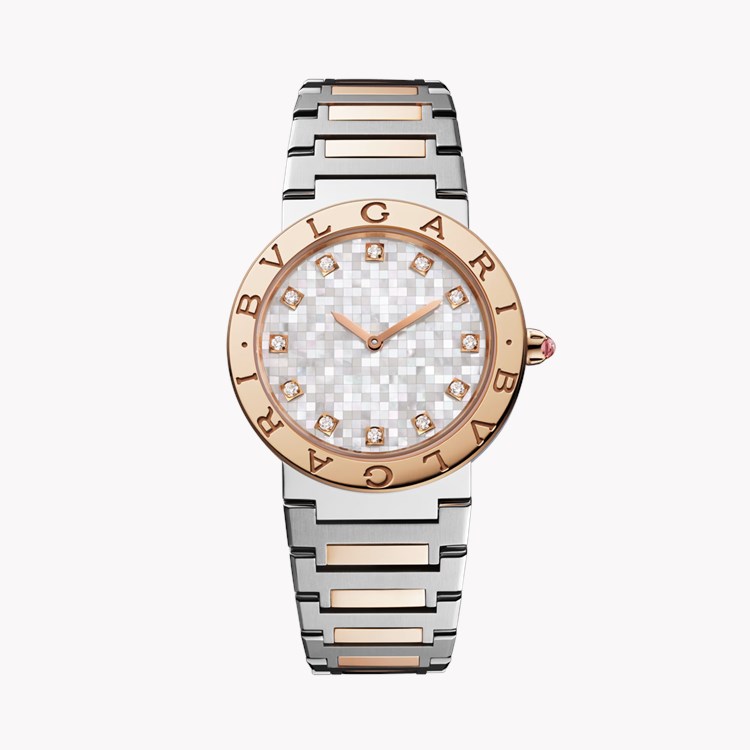 Bvlgari Bvlgari 33mm, Mother-of-Pearl Dial, Diamond Numerals_1