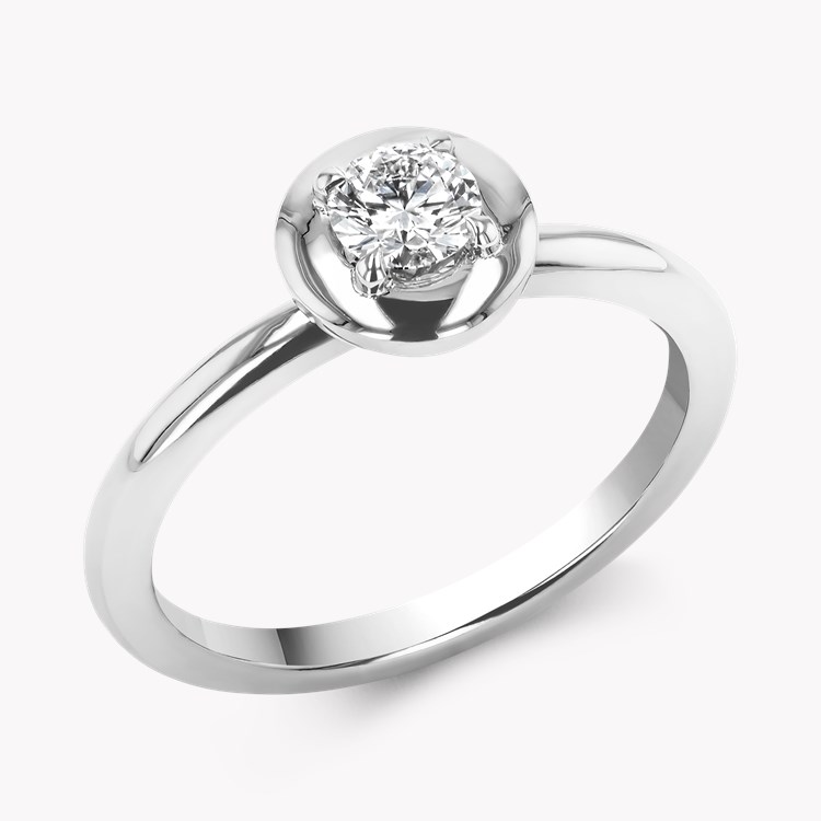 Skimming Stone 0.30ct Diamond Solitaire Ring Brilliant cut, Claw set_1