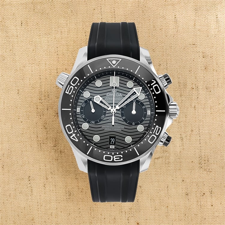 Omega seamaster diver discount 300m rubber strap