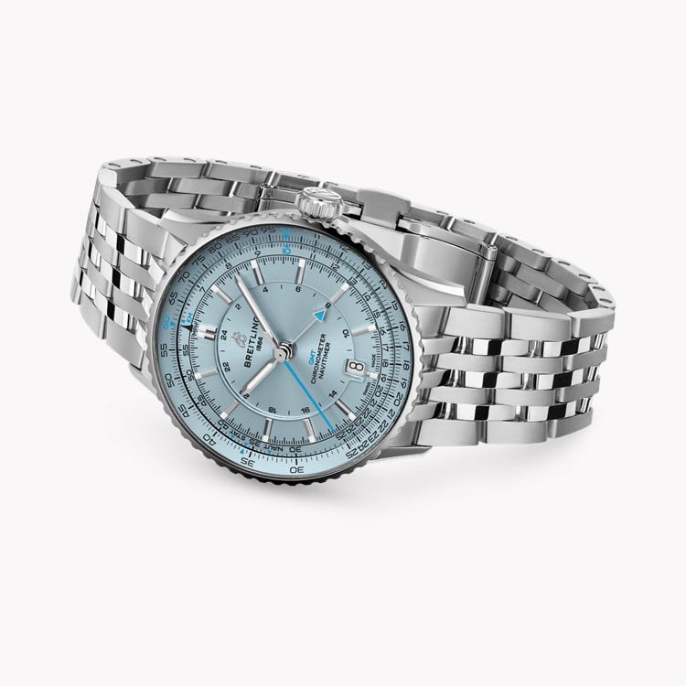 Breitling Navitimer 41mm, Ice Blue Dial,  Baton Numerals_4