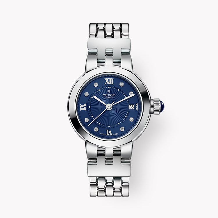 Tudor Clair De Rose 26mm, Blue Dial, Roman/Diamond Numerals_1