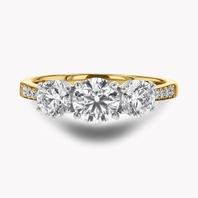 Duchess 1.31ct Diamond Three Stone Ring Brilliant cut, Claw set_2