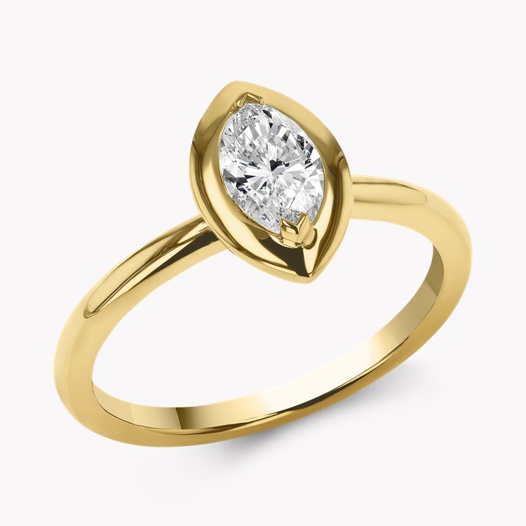 Skimming Stone 0.56ct Marquise Diamond Solitaire Ring Marquise Cut, Claw Set_1