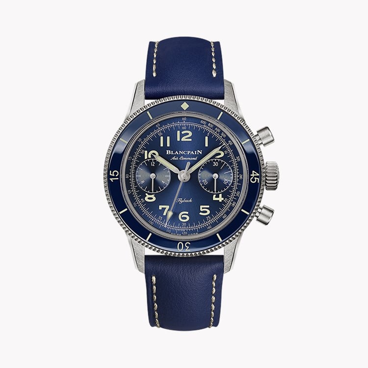 Blancpain Air command 36.2 mm, Blue Dial Arabic Numerals_1