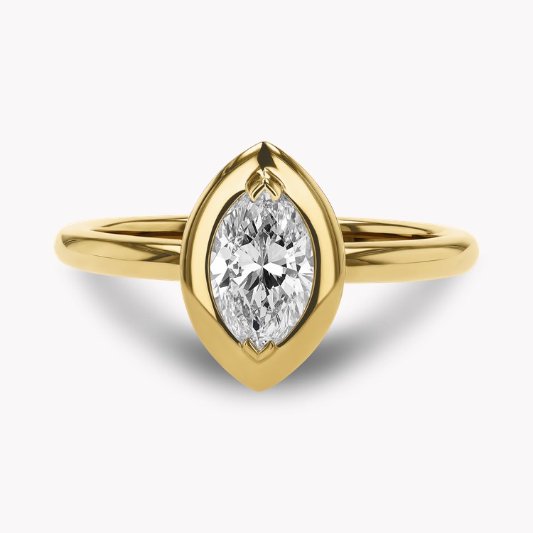 Skimming Stone 0.67ct Marquise Diamond Solitaire Ring Marquise Cut, Claw Set_2