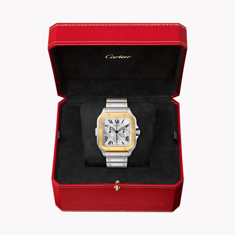 Cartier Santos 43.3mm, Silver Dial, Roman Numerals_3