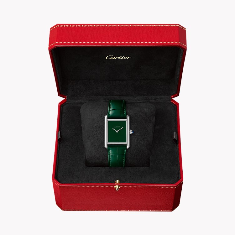 Cartier Tank Must 33.7mm, Green Dial_5