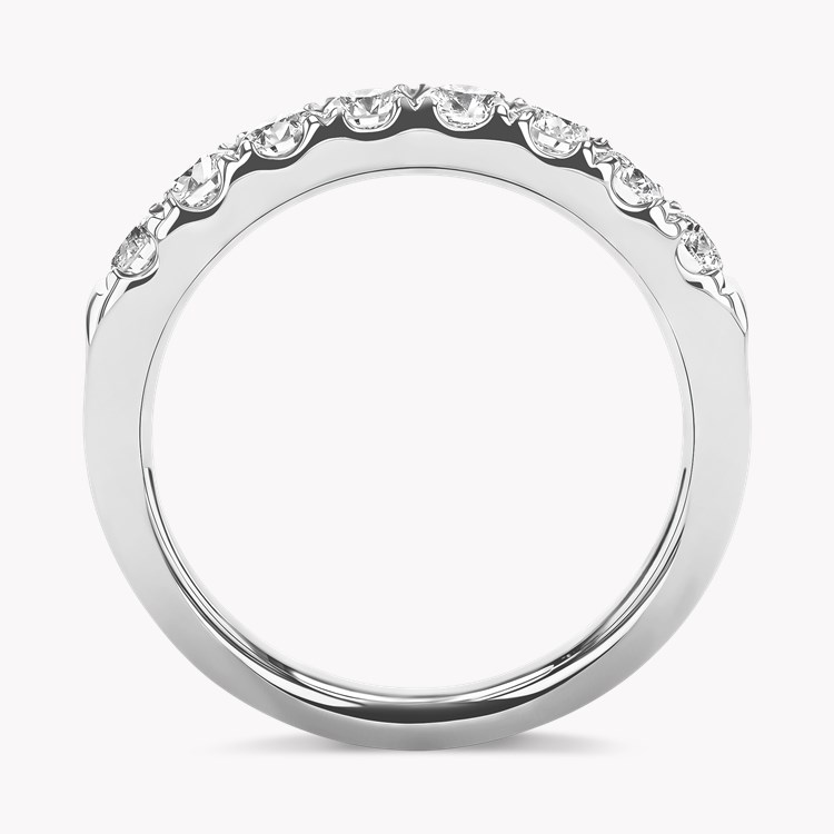 Brilliant Cut Diamond Half Eternity Ring Brilliant Cut  Half Eternity  Micro Pavé Set_3