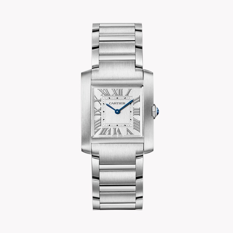 Cartier Tank Française 27mm, Silver Dial, Roman Numerals_1