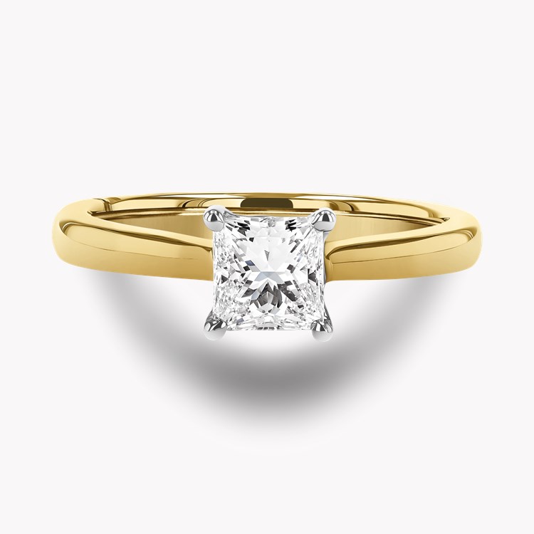 1.00CT Diamond Solitaire Ring Princess Cut, Solitaire, Four Claw Set_2