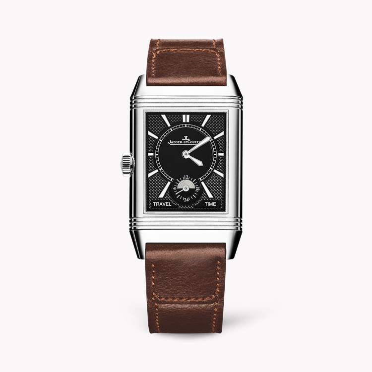 Jaeger LeCoultre Reverso Q3848422 Watch 47mm Black Silver Dial Arabic Baton Numerals