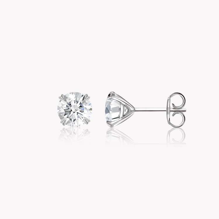 Windsor 2.04ct Diamond Stud Earrings Brilliant cut, Claw set_2