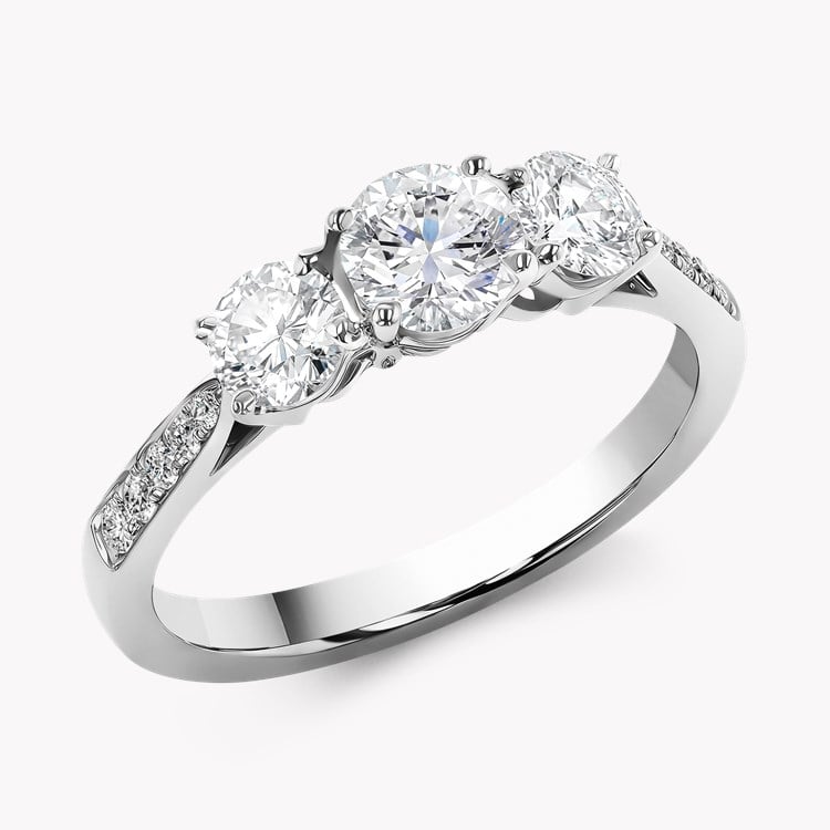 Duchess 0.60ct Diamond Three Stone Ring Brilliant cut, Claw set_1