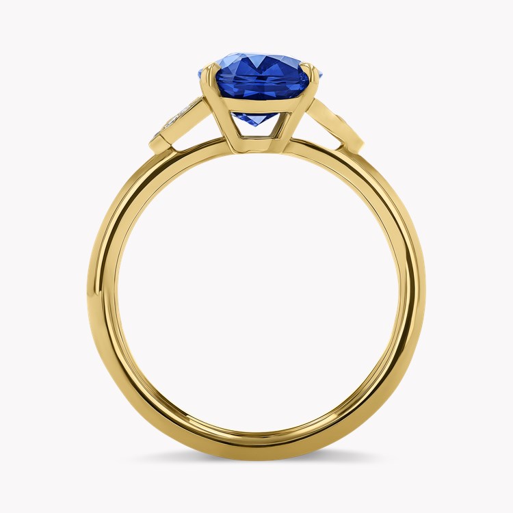 Oval Cut 3.06ct Sapphire and Diamond Ring Oval Cut, Claw Set_3