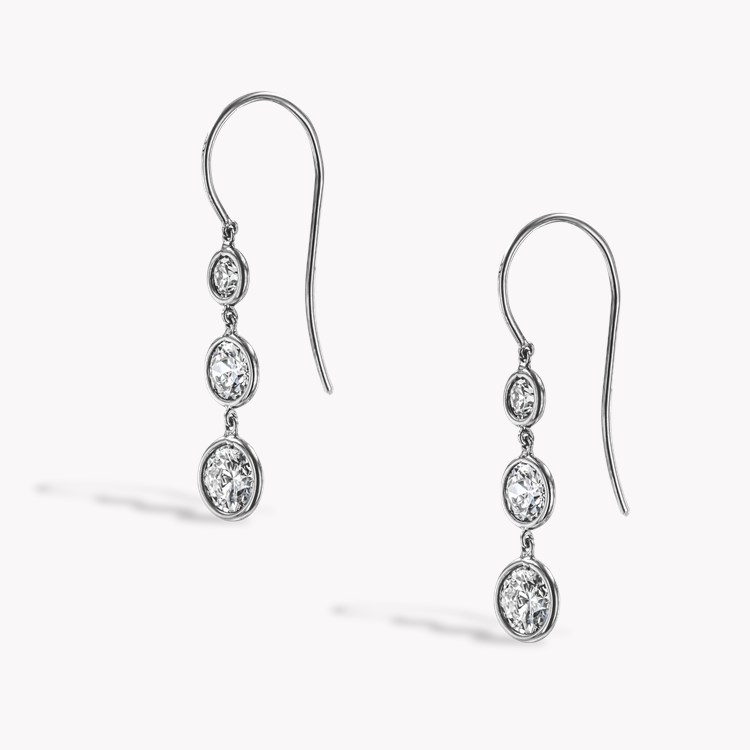 Brilliant Cut 1.90ct Diamond Drop Earrings Brilliant Cut, Spectacle Set_2