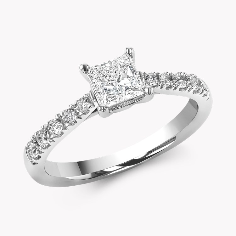 Celestial 0.59ct Diamond Solitaire Ring Princess Cut, Claw Set_1