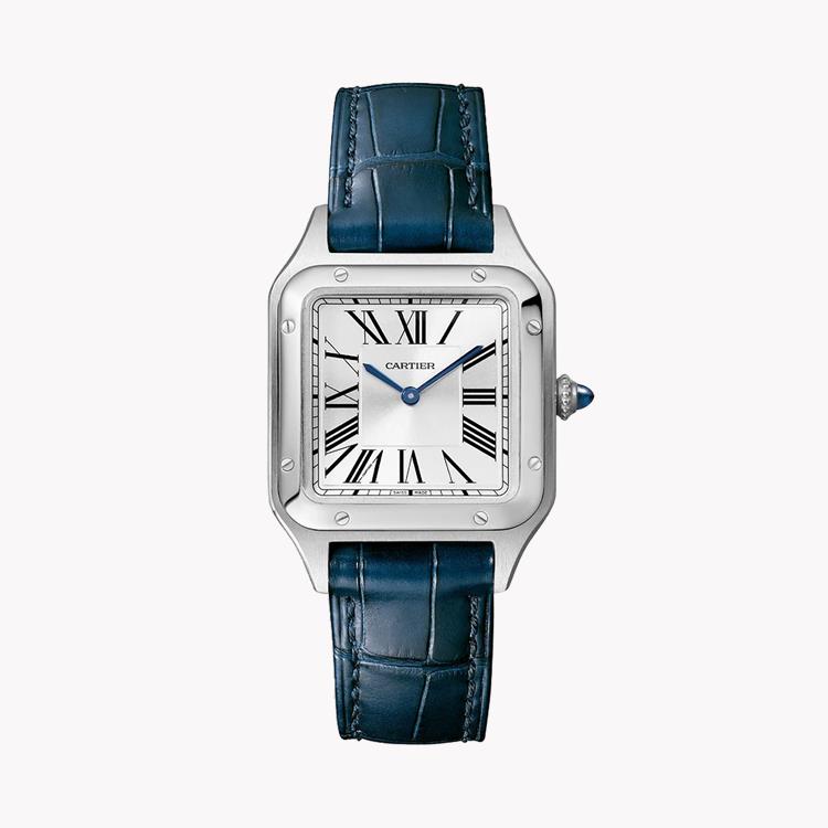 Cartier Santos 27.5mm, Silver Dial, Roman Numerals_1