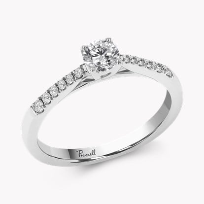 Celestial 0.30ct Brilliant Cut Diamond Ring - 1.9mm Width in Platinum