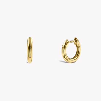 Small Hoop Earrings 15mm in 18ct Yellow Gold