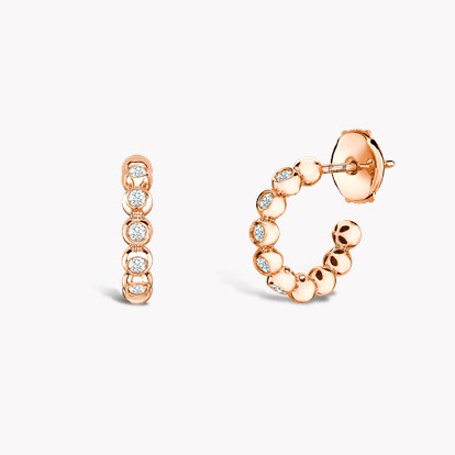 Bohemia Diamond Hoop Earrings 0.27ct in 18ct Rose Gold