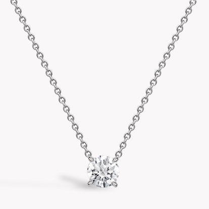 Brilliant Cut 0.51ct Diamond Pendant in 18ct White Gold 0.51ct in 18ct White Gold