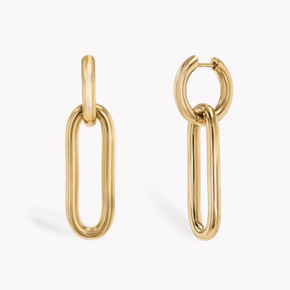 Havana Drop Earrings 18ct Yellow Gold