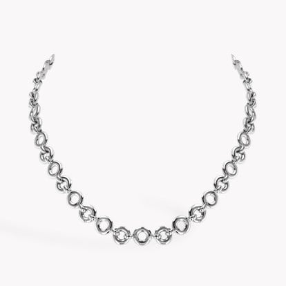 Rockchain Necklace 0.09ct in 18ct White Gold in 18ct White Gold