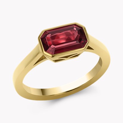 Kingdom 2.07ct Ruby Solitaire Ring in 18ct Yellow Gold 