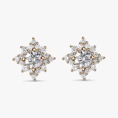 Star Struck Diamond Stud Earrings 0.77ct in 18ct Rose Gold